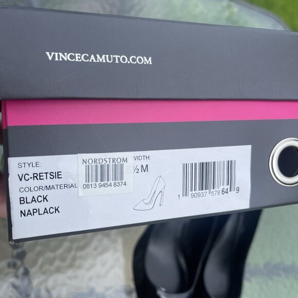 Vince Camuto Glossy Black Heels - Picture 9 of 12